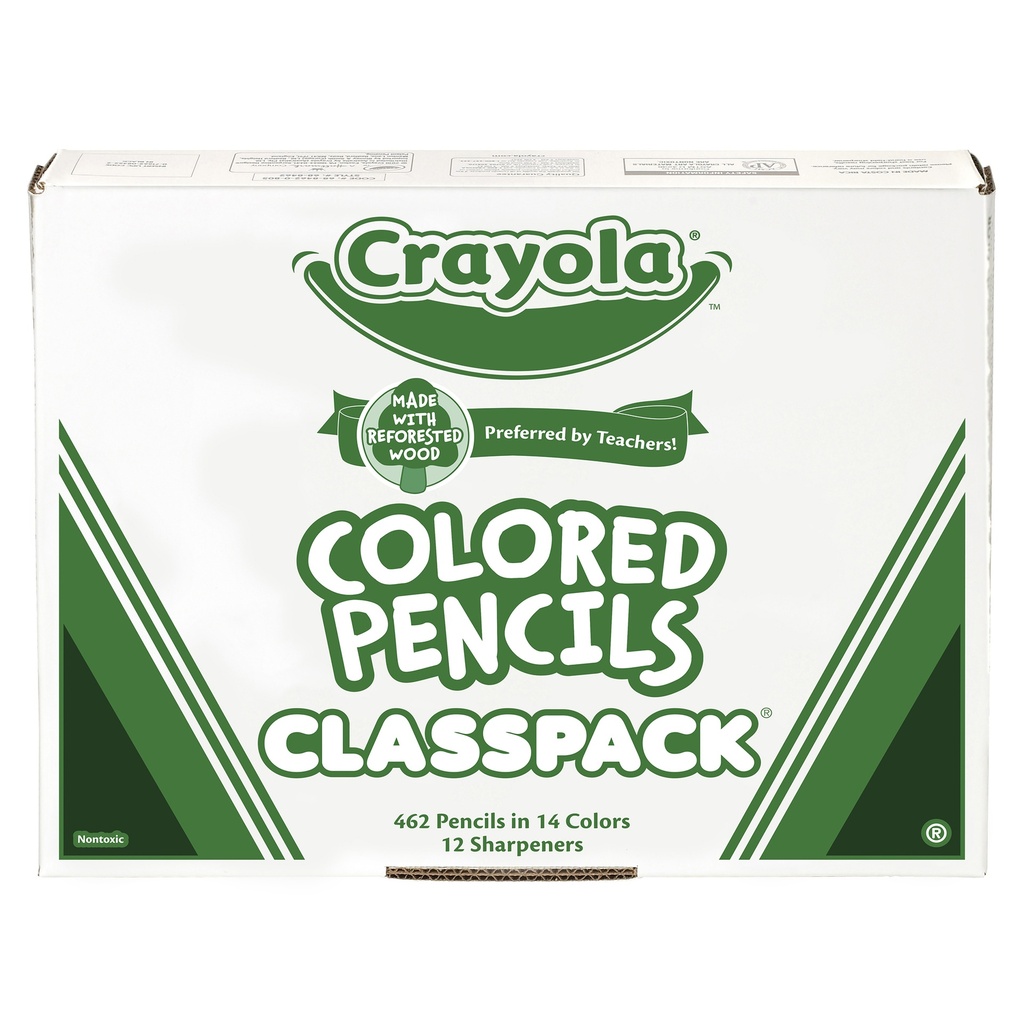 Crayola 462ct 14 Color Colored Pencils Classpack