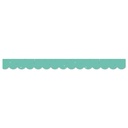 We Belong Speckled Teal Scalloped Borders, 39 Feet
