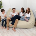 Lozia Loveseat Large Faux-Leather Foam Bean Bag Sofa_image1054