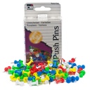 100ct Push Pins Assorted Colors