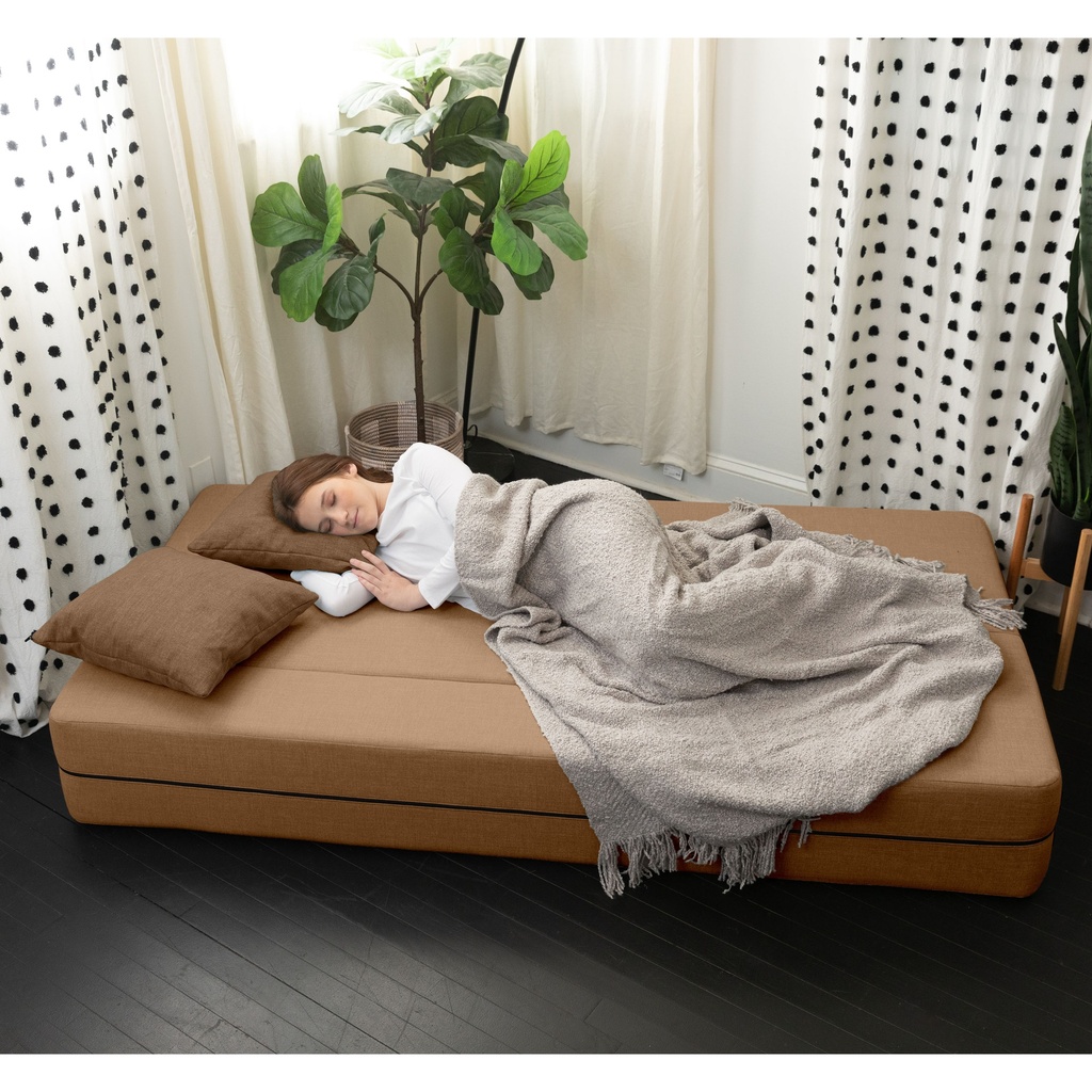 Zenzi Soft Touch Stain-Free Woven Loveseat Twin Convertible Couch/Sleeper_image1094
