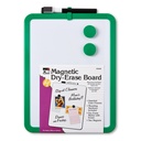 Framed Magnetic Dry Erase Board with Marker & Magnets, Assorted Colors, 8.5" x 11", Pack of 4