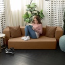 Zenzi Soft Touch Stain-Free Woven Loveseat Twin Convertible Couch/Sleeper_image1296
