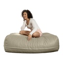Lino Oversized Faux Leather Ottoman & Foam-Filled Lounger_image1464