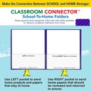 25ct Purple Classroom Connector Two Pocket Portfolio