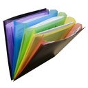 Rainbow Document Sorter, Black/Multicolor, Letter Size, Pack of 3