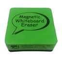 Dry Erase Whiteboard Magnetic Eraser, 2 x 2 Inch, Green/Black, 12 Per Pack, 3 Packs
