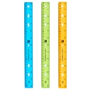 Plastic Ruler, 12", Translucent, Assorted Colors, Pack of 48