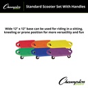 6ct Plastic Standard Scooter Set with Handles