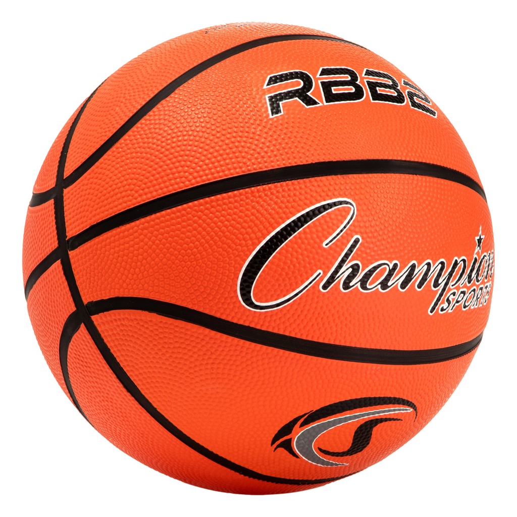 Junior Rubber Basketball, Orange, Pack of 3