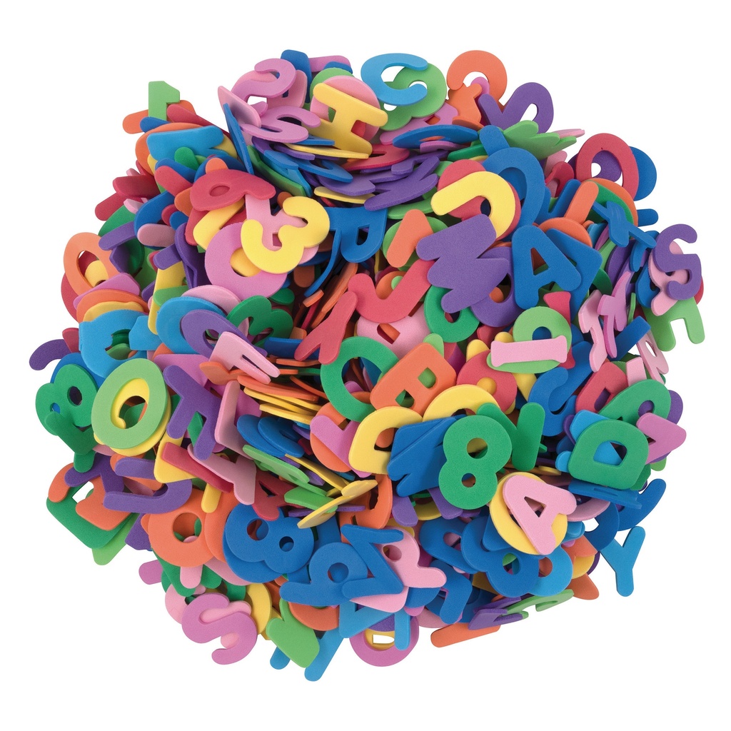 Tub of WonderFoam Letters and Numbers