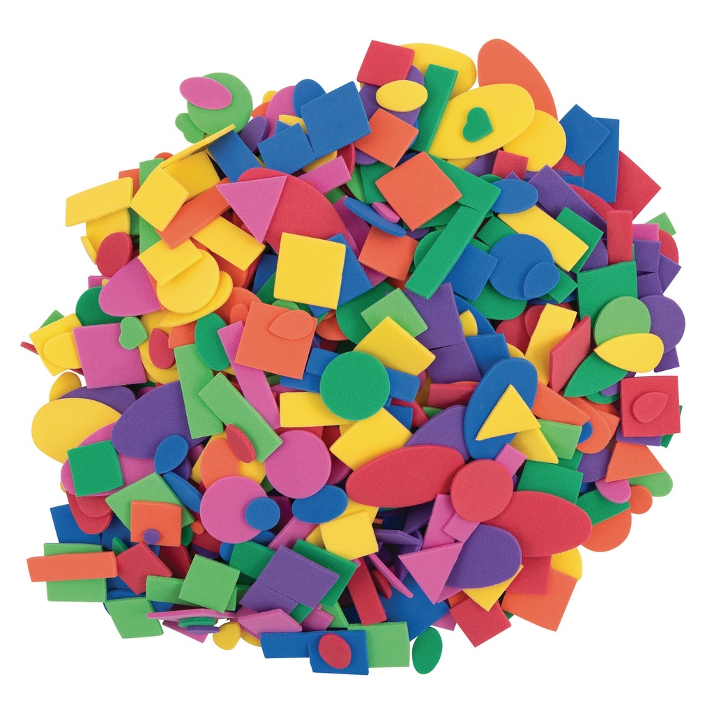 WonderFoam® Craft Tub, Foam Shapes, Assorted Sizes, 1/2 lb.