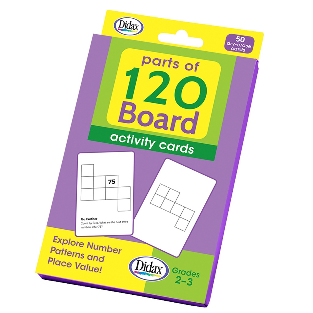 Parts of 120 Board Activity Cards