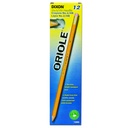 Oriole® Wood-Cased Pencils, #2 HB Soft, Pre-Sharpened, Yellow, 12 Per Pack, 6 Packs