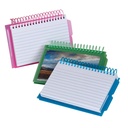 View Front Spiral Index Cards 3" x 5" Poly Cover, Pack of 6