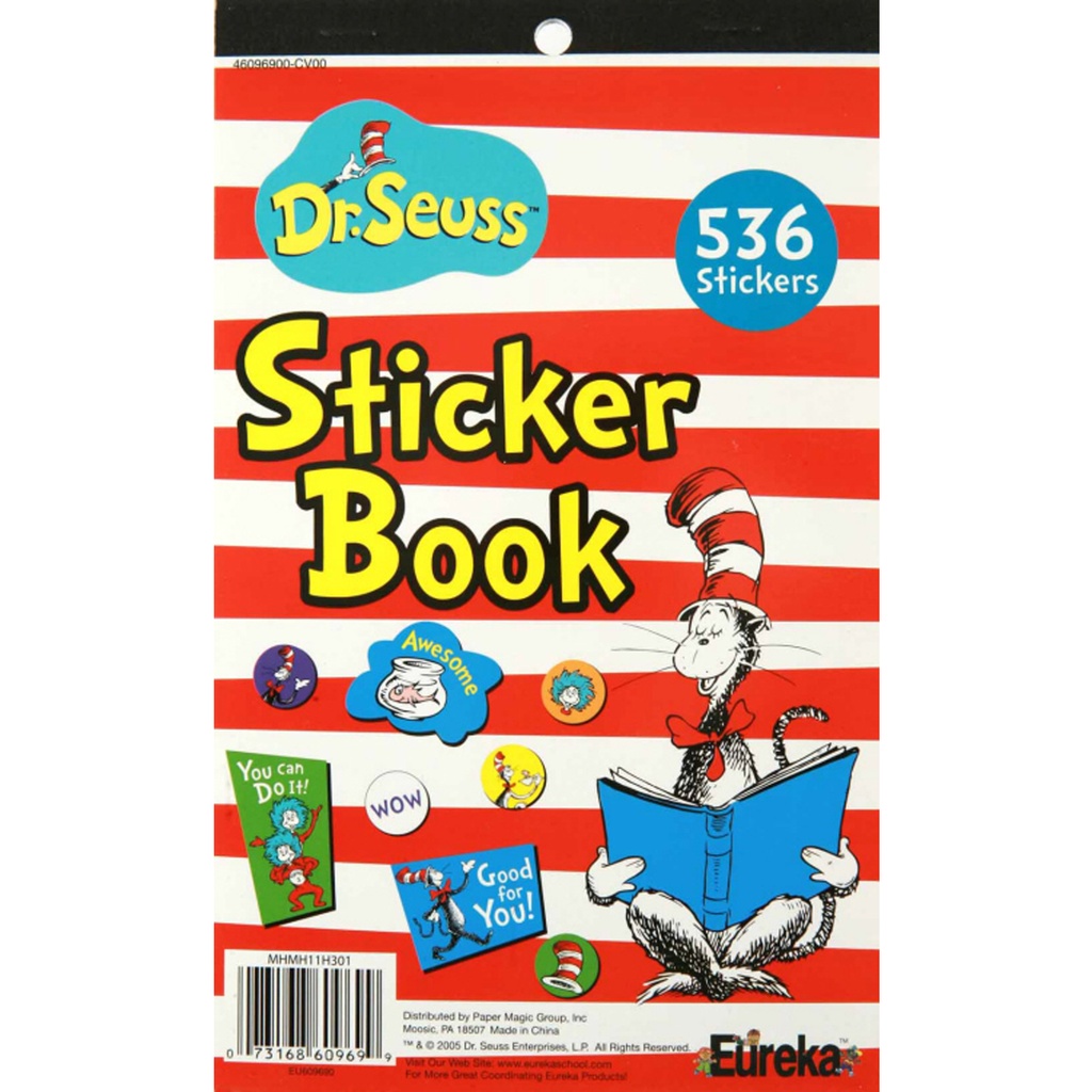 Cat in the Hat™ Sticker Book, 536 stickers