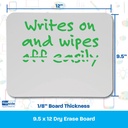 12ct 9.5 x 12 Dry Erase Boards