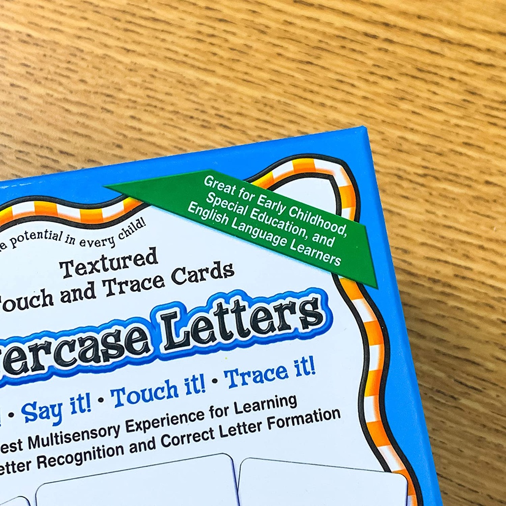 Lowercase Textured Touch and Trace Cards