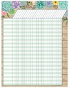 Rustic Bloom Succulents 4 Chart Set