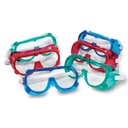 Set of 6 Colored Safety Goggles