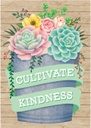 Rustic Bloom Succulents Positive Poster Set