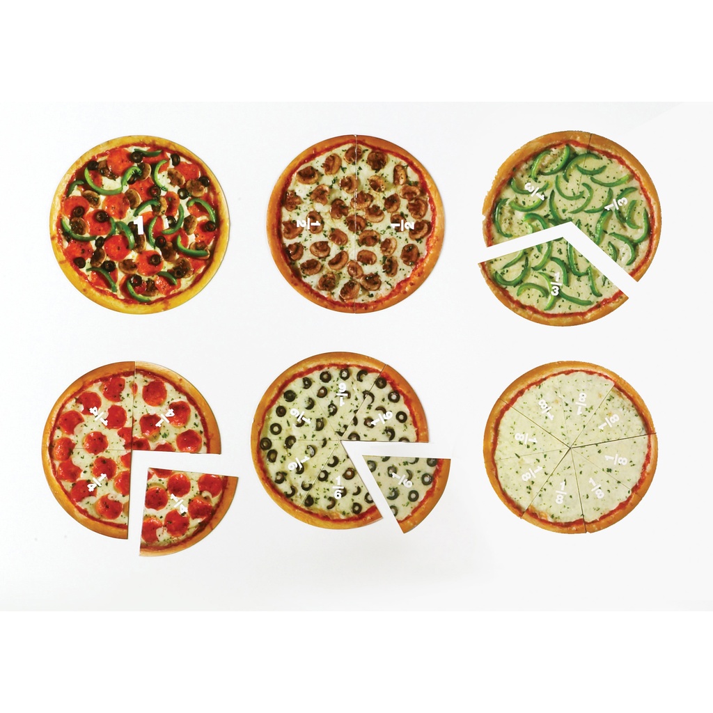 Magnetic Pizza Fraction Set