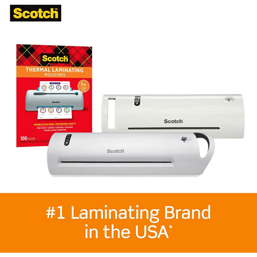 100ct Scotch 8.5in x 11in Thermal Laminating Pouches 5 mil