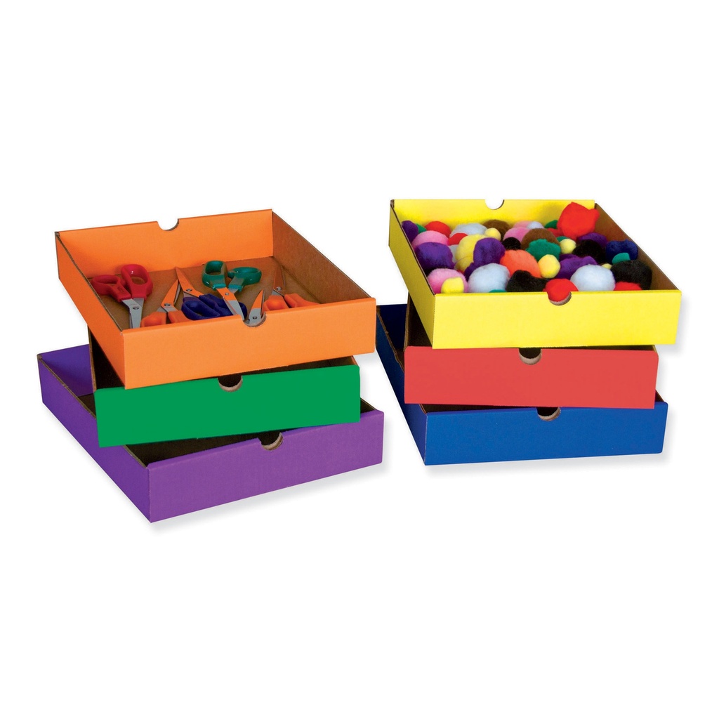 6 Assorted Colored Drawers for 6-Shelf Organizer