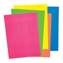 Premium Neon Art Paper Pad, 5 Assorted Colors, 9" x 12", 50 Sheets, Pack of 3
