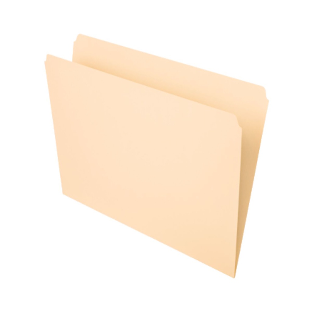 100ct Straight Cut Manila File Folders  Box