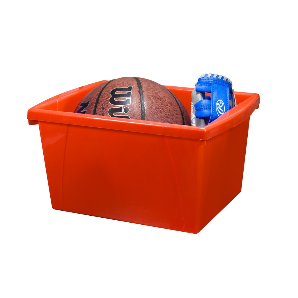 Small Classroom Storage Bin Red Each