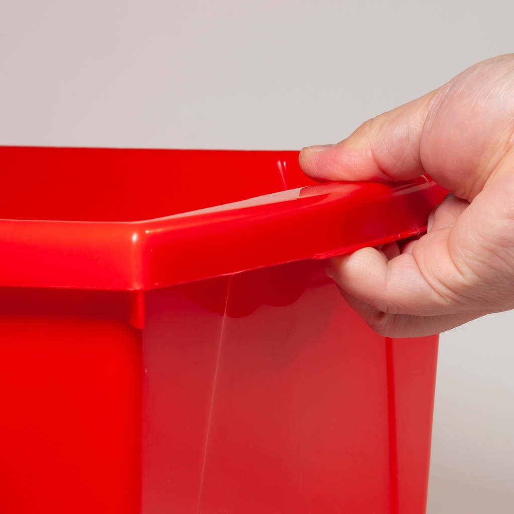 Small Classroom Storage Bin Red Each