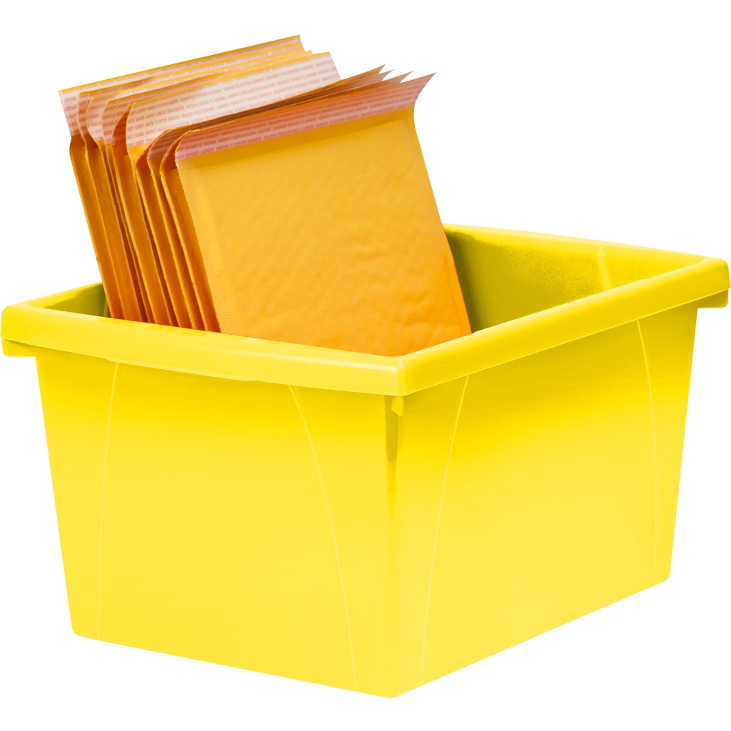 Small Classroom Storage Bin Yellow Each