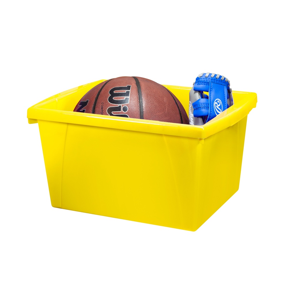 Small Classroom Storage Bin Yellow Each