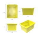 Small Classroom Storage Bin Yellow Each