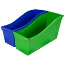 Large Book Bin Assorted Color Set of 6
