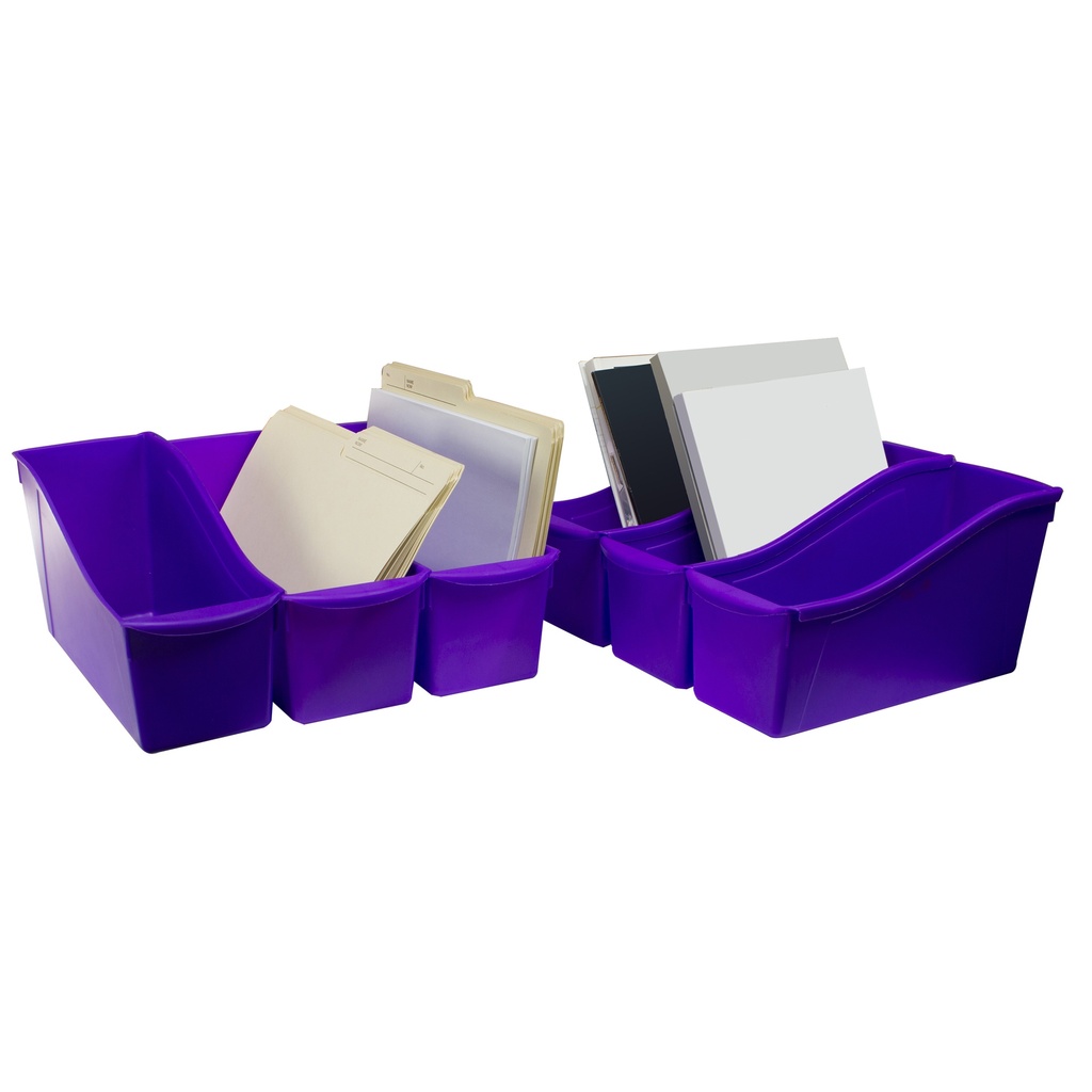 Large Book Bin Purple