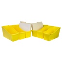 Large Book Bin Yellow