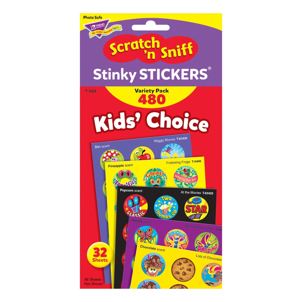 Kids Choice Stinky Stickers Variety Pack