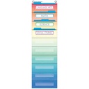 Watercolor 10 Pocket File Storage Pocket Chart