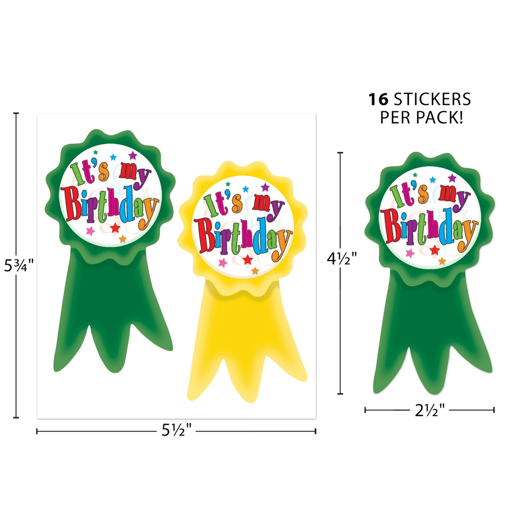 16ct Birthday Ribbons