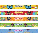 10ct Pete The Cat Groovy Birthday Slap Bracelets