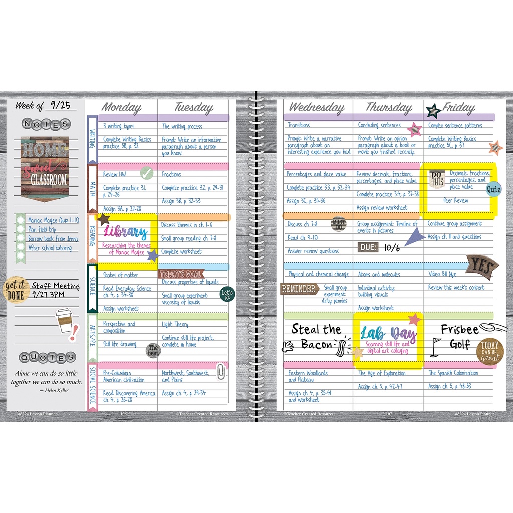 Home Sweet Classroom Lesson Planner