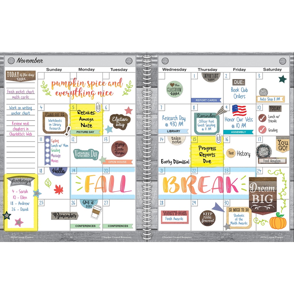 Home Sweet Classroom Lesson Planner