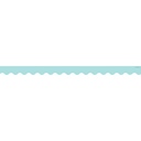 Pastel Blue Scalloped Border Trim