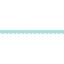 Pastel Blue Scalloped Border Trim