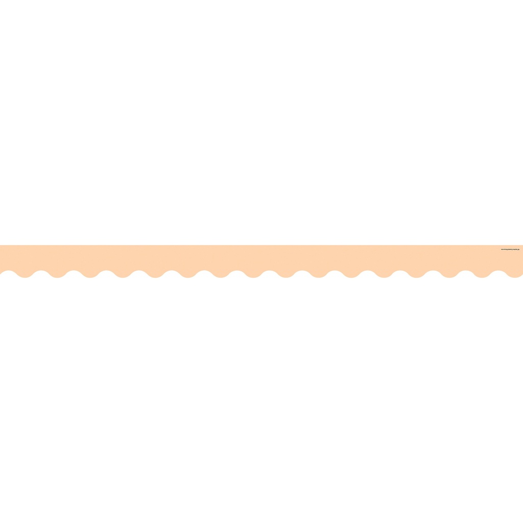 35' Peach Scalloped Border Trim