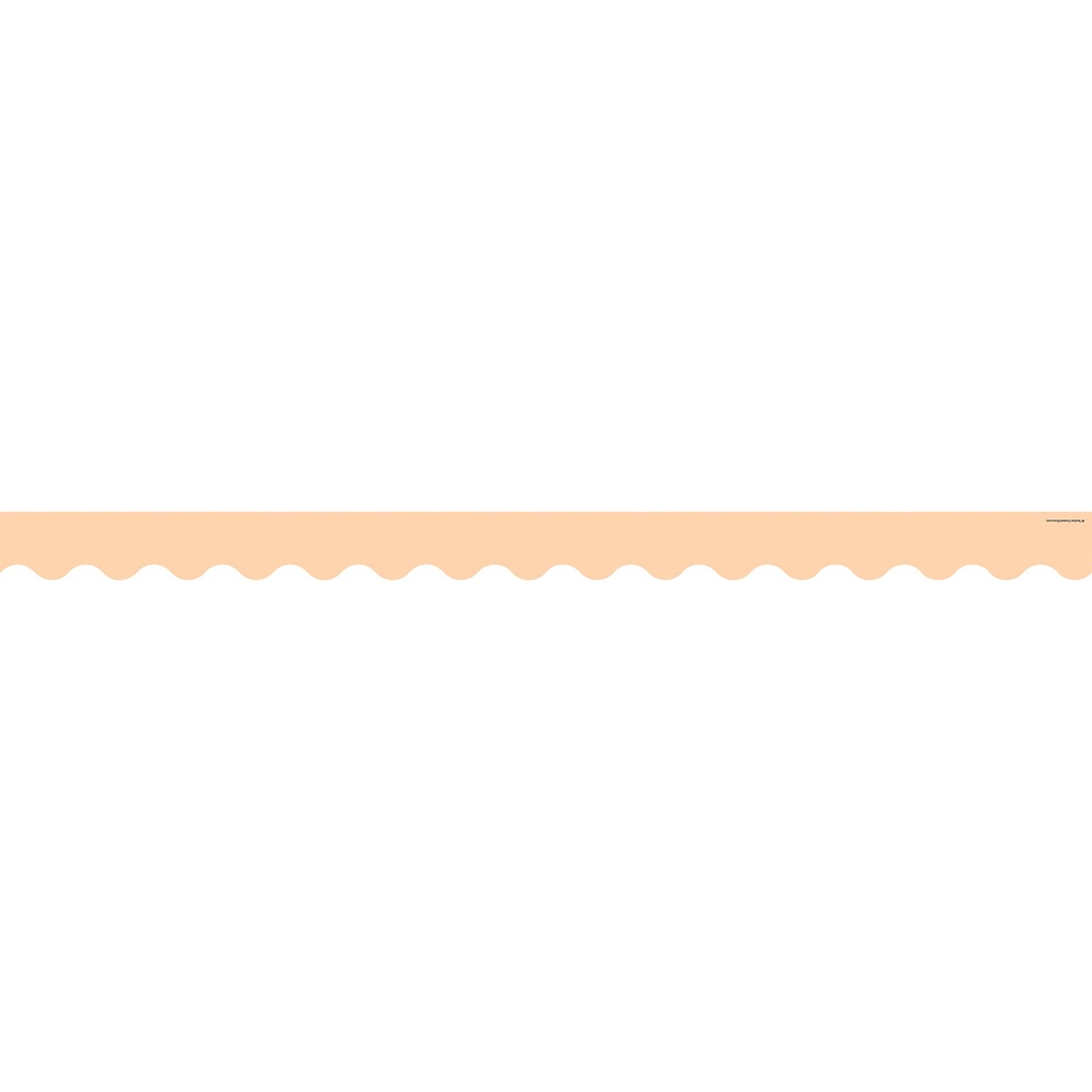 35' Peach Scalloped Border Trim