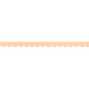 35' Peach Scalloped Border Trim