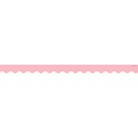 Pastel Pink Scalloped Border Trim, 35 Feet